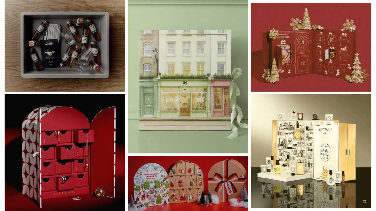 Tendências globais de calendário do advento — do luxo ao low-cost
