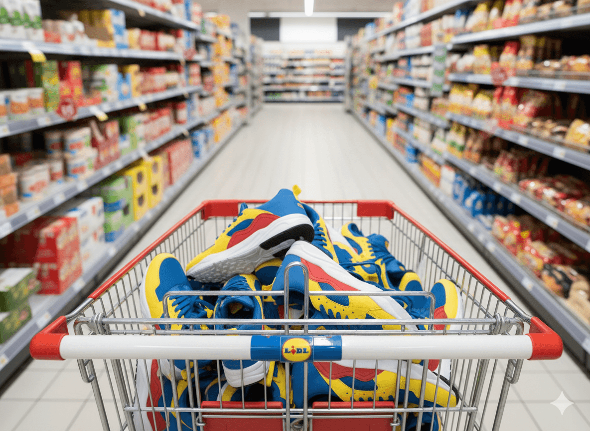 Os tênis do LIDL: Quando o supermercado virou marca desejada